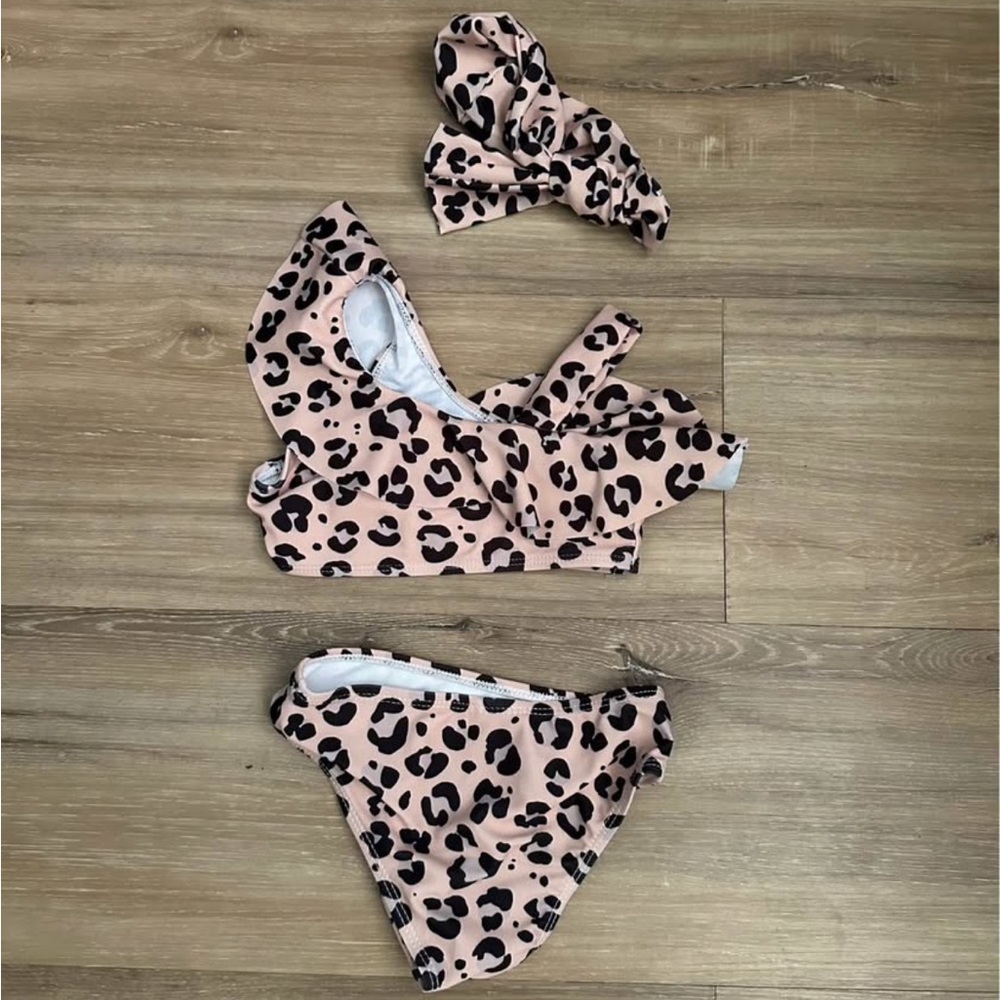 PatPat Pink Leopard Baby Outfit